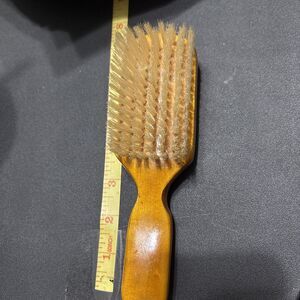 RARE VINTAGE SWANK WEST GERMANY  WOOD Lacquered? HANDLE BRUSH Nylon Bristle